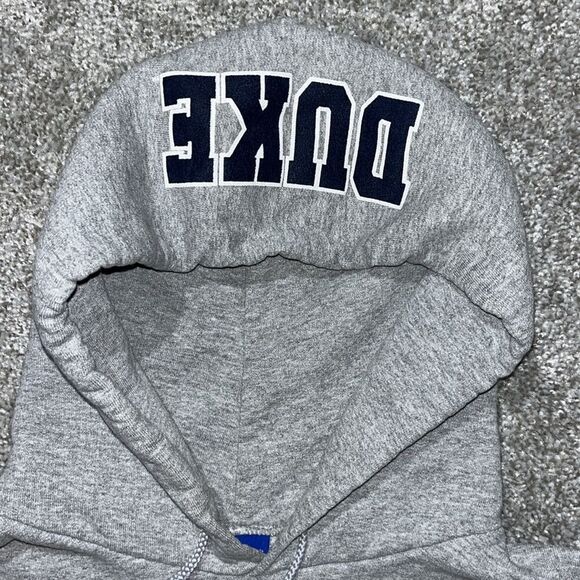 Mens (unisex) Duke Blue Devils Hoodie Hooded sweatshirt M adult Spell Out Hood - Picture 2 of 6